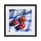 Stupell Industries Three Picnic Cherries on Gingham Framed Print Under Glass, design by Kate Jarvik Birch
